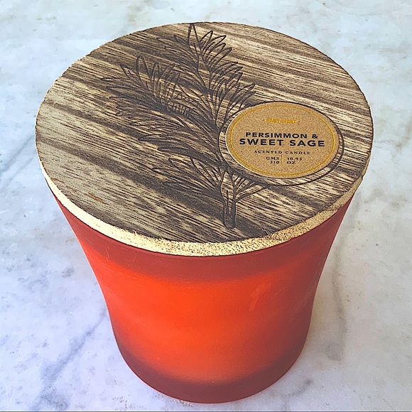 PERSIMMON & FRESH SAGE WOOD WICK SCENTED NEW EAST WEST 10.93 oz - Picture 2 of 3
